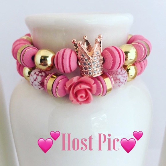 Ashley Jane Milan Jewelry - QUEEN | Princess Queen Rose Beaded Bracelet